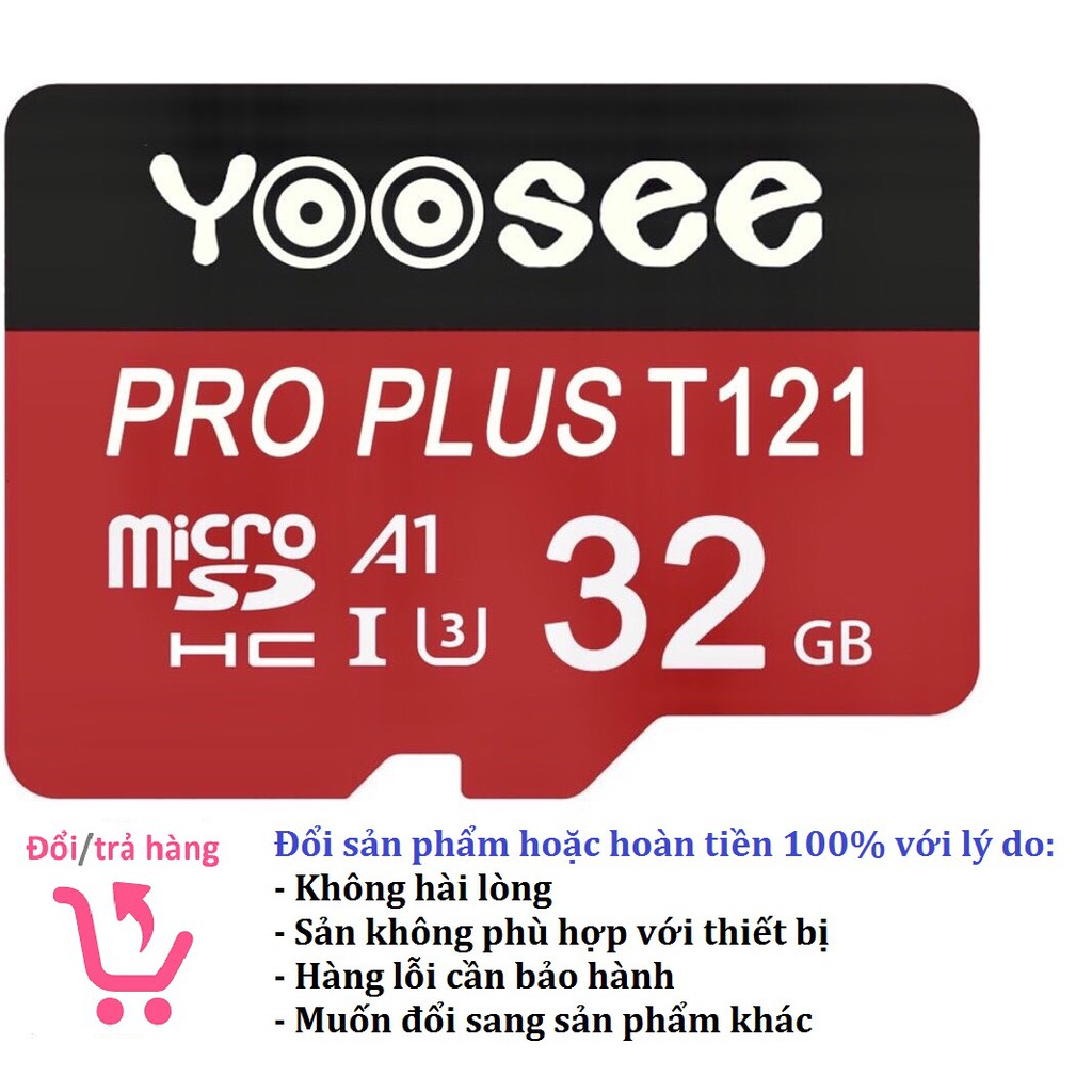 Thẻ nhớ Yoosee 32gb tốc độ cao, bảo hàng 24 tháng - thẻ đỏ | BigBuy360 - bigbuy360.vn