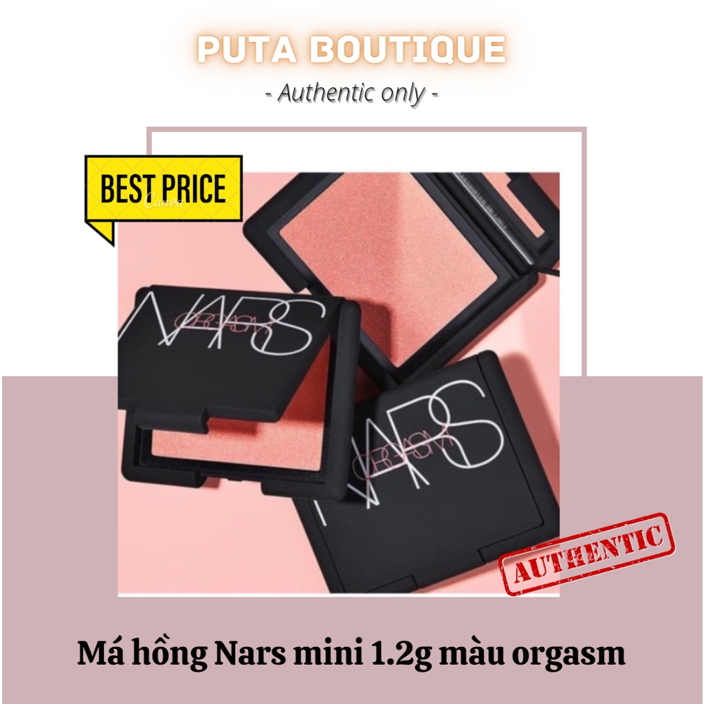 Má hồng Nars mini 1.2g màu orgasm
