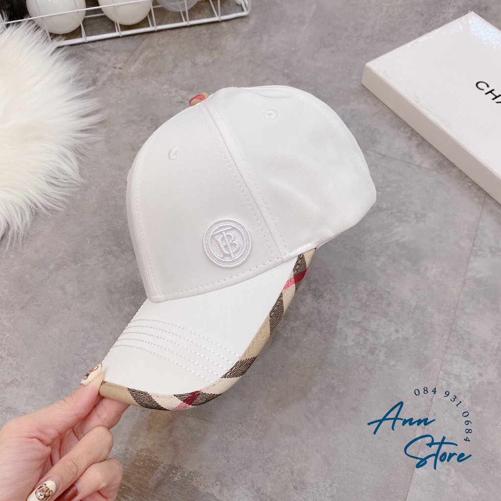 Mũ lưỡi trai Buberry mới nét căng, logo thêu nổi thời thượng, bảng màu mới trẻ trung đẹp xuất sắc