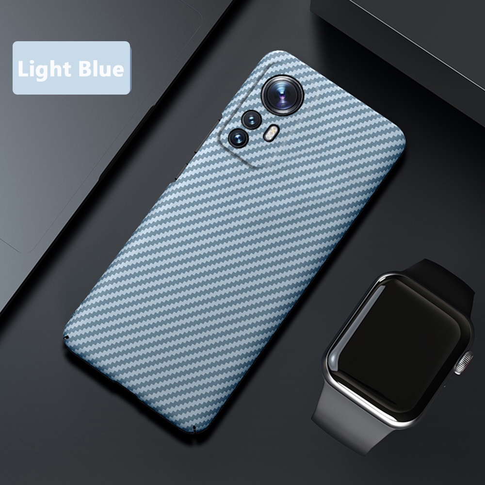 Ốp Điện Thoại Sợi Carbon Cứng Siêu Mỏng Cho Xiaomi Mi 12 Pro 11 Lite 10 Ultra Mi11T 10S