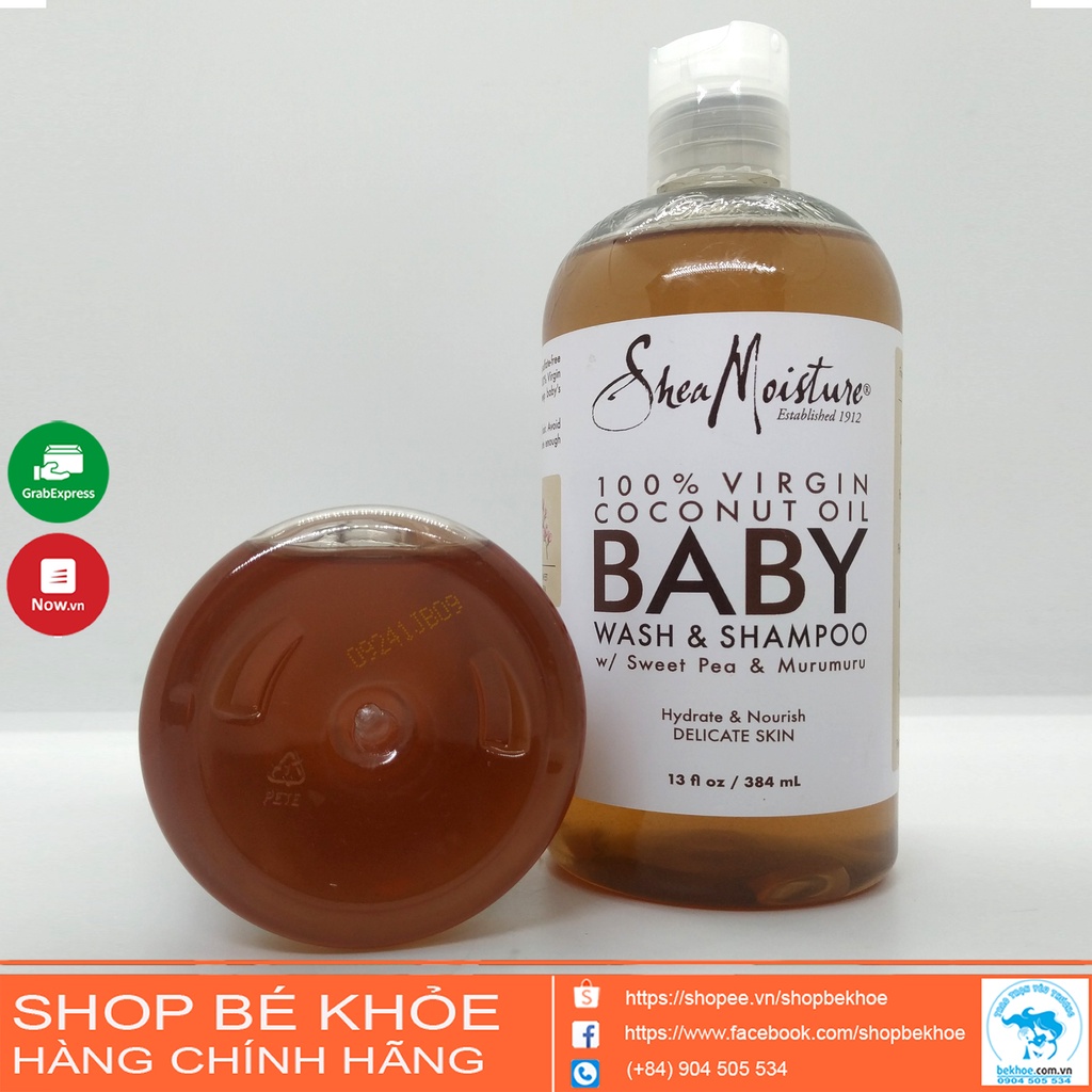 Sữa tắm gội Organic cho bé Shea Moisture Baby Wash&amp;Shampoo