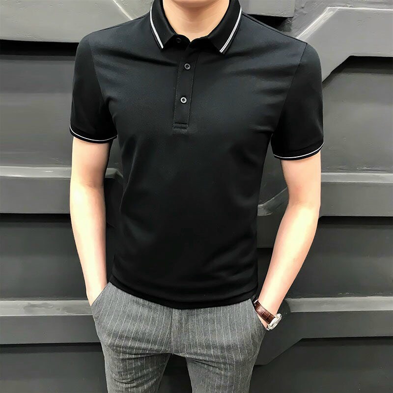 Áo Thun Nam Ngắn Tay Có Cổ  𝐅𝐑𝐄𝐄 𝐒𝐇𝐈𝐏  Áo Phông Nam Đẹp Vải Thun Co Giãn Thời Trang Hpfashion - ATN78