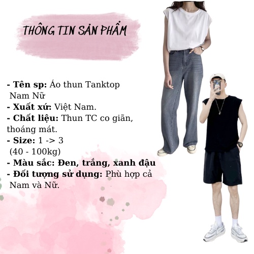 40-105KG Áo ba lỗ/tanktop/sát nách Nam Nữ thời trang Bigsize unisex mặc hè