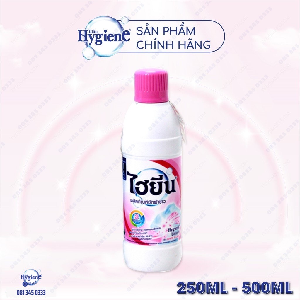 Thuốc tẩy mốc quần áo trắng/màu Hygiene Thái Lan 250ml Siêu Sạch Không Gây Mùi Tẩy