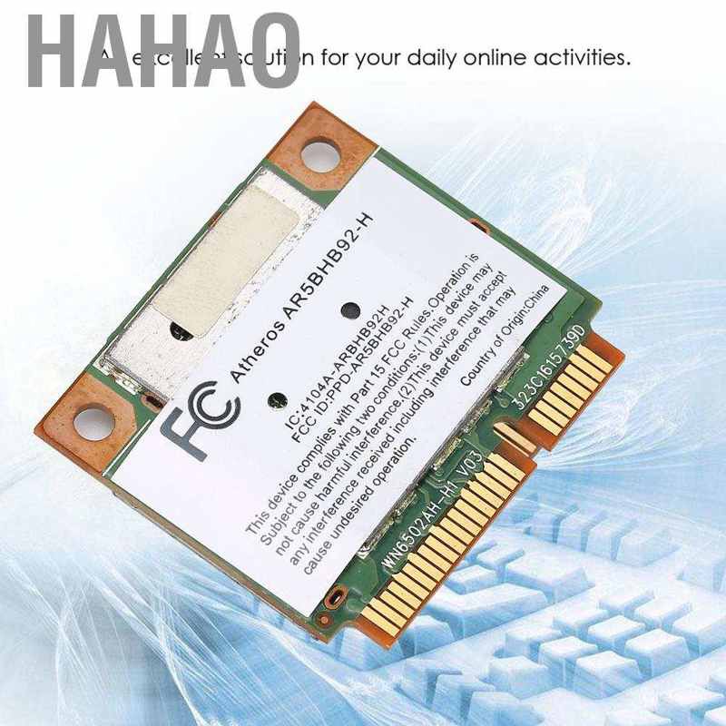Card Wifi Không Dây Mini Pci-E 2.4 / 5g 300m 802.11a / B / G / N Cho Laptop Pc | BigBuy360 - bigbuy360.vn