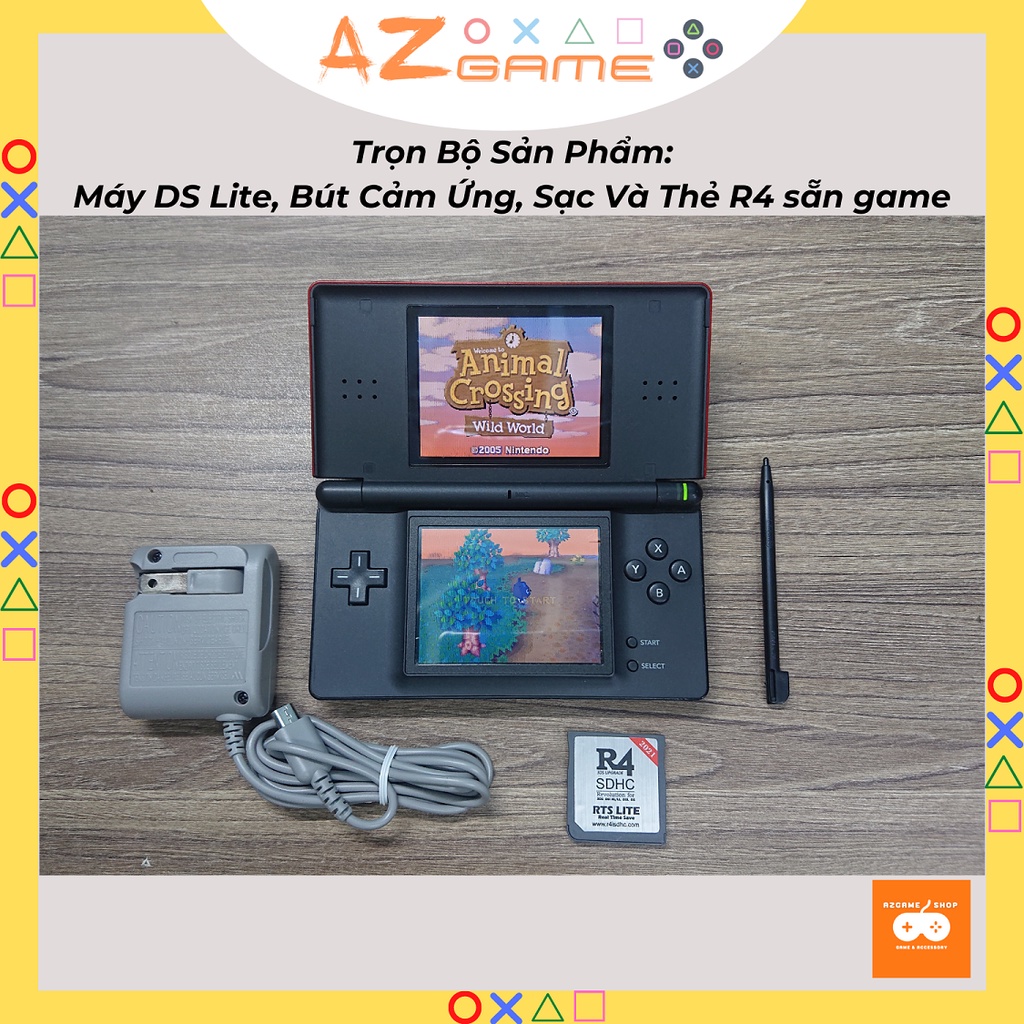 Máy Chơi Game Nintendo DS Lite NDS Full Game GBA/GBA/NDS/NES/SNES... Đầy Đủ Phụ Kiện