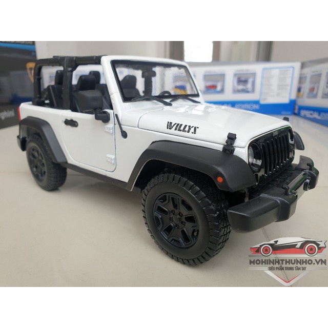 Xe mô hình Jeep Wrangler Rubicon, tỉ lệ 1:18