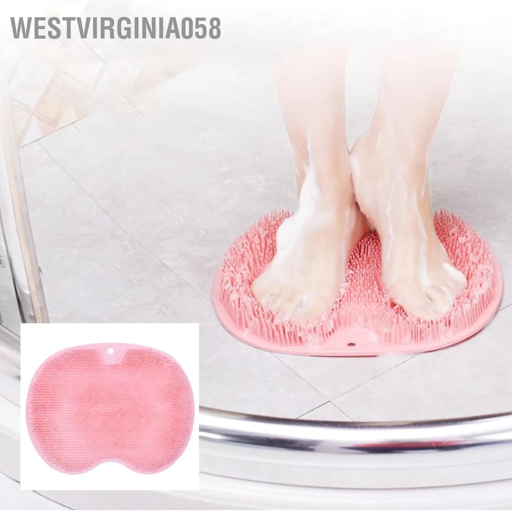 Có thể bán buôn Máy chà chân mát xa Mat TPR có thể gập lại móc máy bàn chải với cốc hút Westvirginia058 Hàng giao ngay