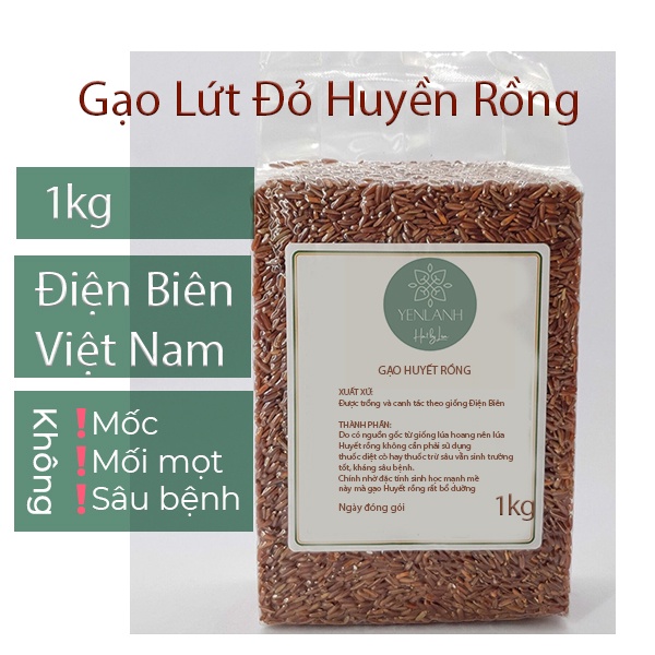 Gạo Lứt Đỏ Huyền Rồng Món Cơm Hỗ Trợ Người Ăn Kiêng- Gạo Lứt Đỏ Sạch 500gr-1kg Yenlanhnatural