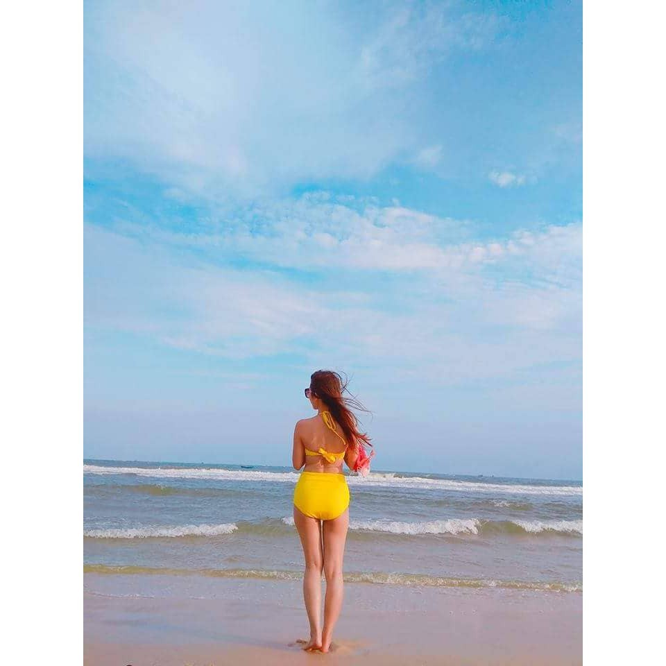 ĐỒ BƠI NỮ Bikini 2 Mảnh chéo vàng (Kèm ảnh khách) mới nhất | BigBuy360 - bigbuy360.vn