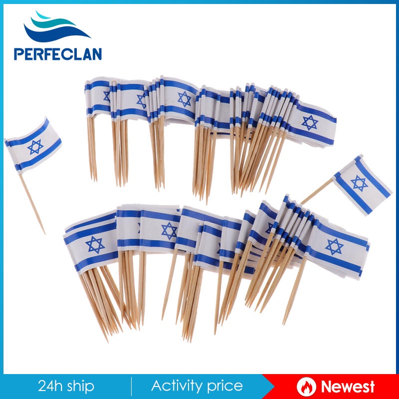 Set 100 Tăm Xỉa Răng Hình Lá Cờ Anh