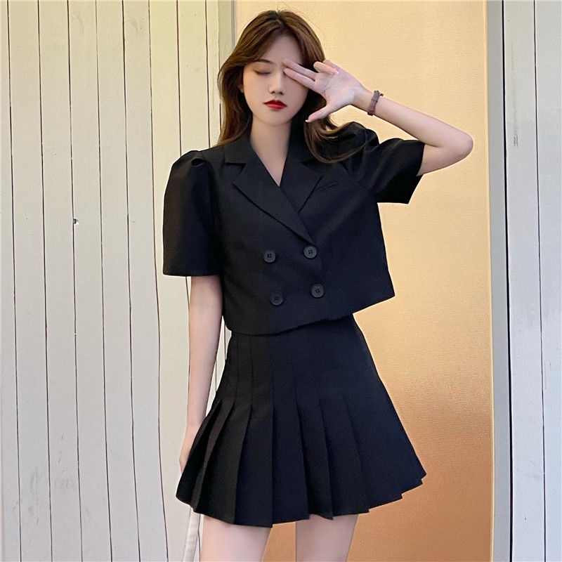 Áo Khoác Vest Tay Ngắn Màu Trắng Thời Trang Xuân Hè Cho Nữ