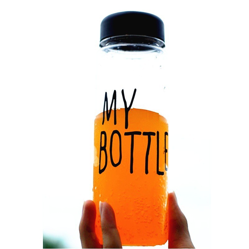 Bình nước du lịch nhựa đựng ép trái cây in chữ "My bottle" | BigBuy360 - bigbuy360.vn