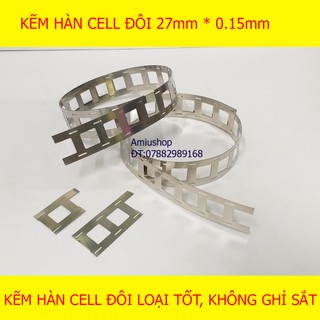Kẽm Hàn Cell Đôi 27mm * 0.15mm (1 mét)