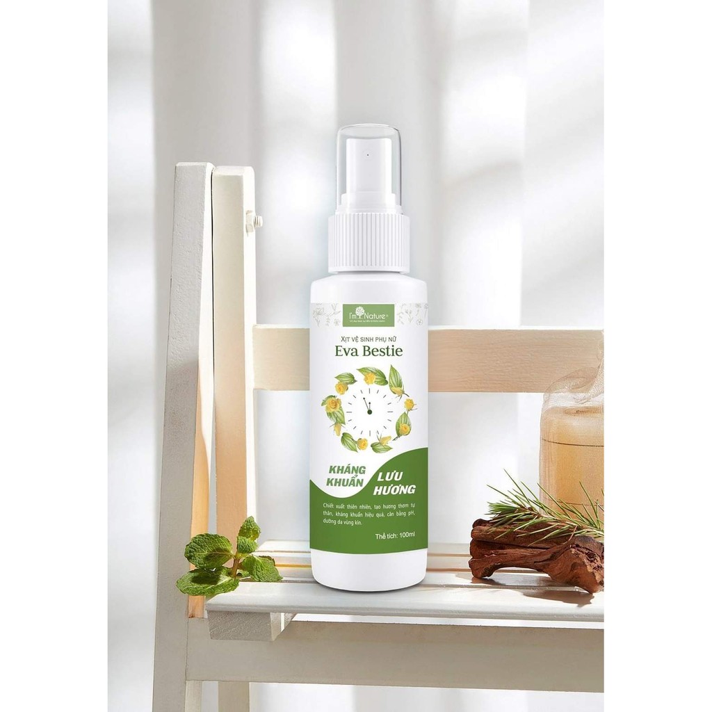 (+Quà) Xịt Khử Mùi Vùng Kín Eva Bestie - Kháng Khuẩn Lưu Hương Quyến Rũ I'm Nature 100ml | BigBuy360 - bigbuy360.vn