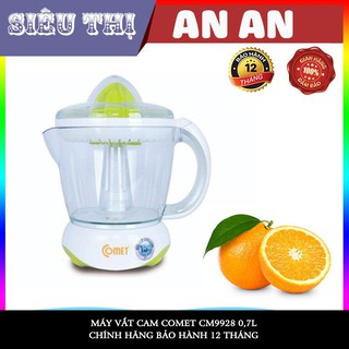 Máy vắt cam 0.7l comet cm9928 quay 2 chiều công suất 40w bảo hành 12 tháng