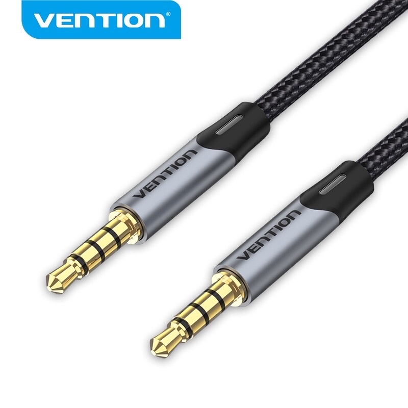 Dây cáp âm thanh nối 2 đầu jack 3.5mm 4 khấc VENTION(ảnh thật)