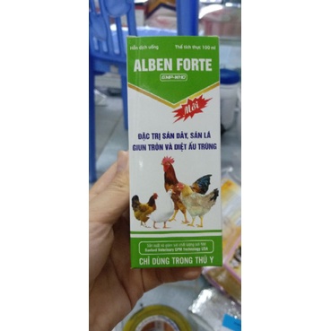 Sán dây, sán lá, giun tròn và diệt ấu trùng ở gia cầm, thủy cầm 100ml