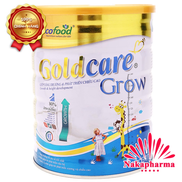 [DATE MỚI NHẤT] Sữa tăng cân Goldcare Grow 900g – Giúp bé phát triển toàn diện