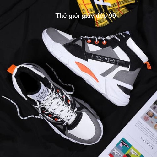 Giày nam hot trend 2021, Giày thể thao nam đế cao sneakers bên trong lót nỉ, phong cách trẻ trung, năng động và cá tính