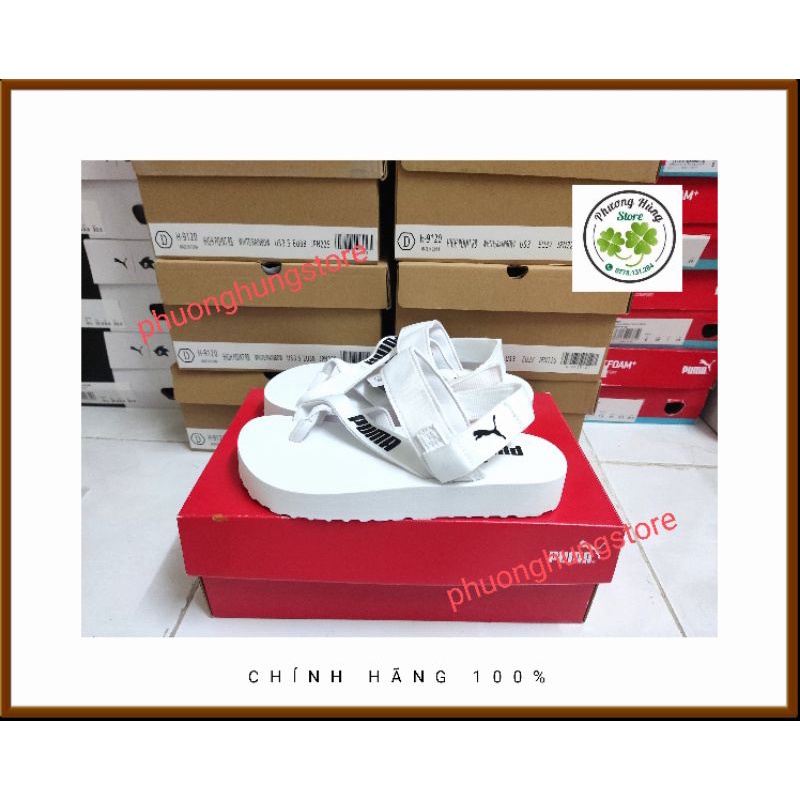 Giày sandal trắng Pu.ma cho nữ
