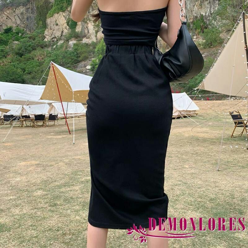 Chân váy dài xẻ tà rút dây cực sexy quyến rũ tôn dáng siêu chuẩn - Mã: 490 TV - Fashion