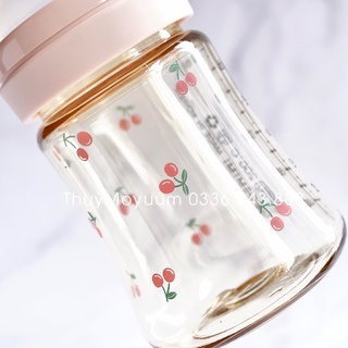 Bình sữa Grosmimi Cherry 200ml/300ml Hàn quốc (tách set không hộp)