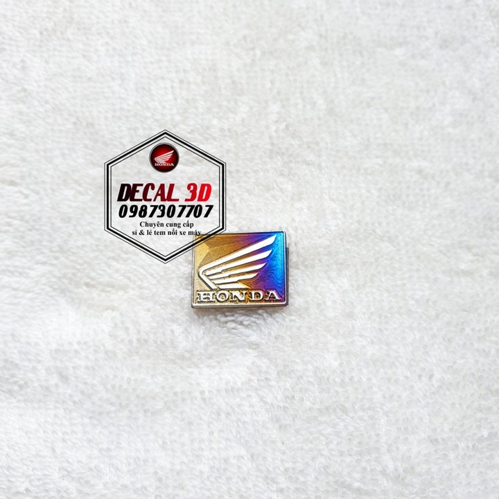 LOGO HONDA VUÔNG TITAN CHẤT LIỆU TITAN DÁN MẶT ĐỒNG HỒ CỰC ĐẸP