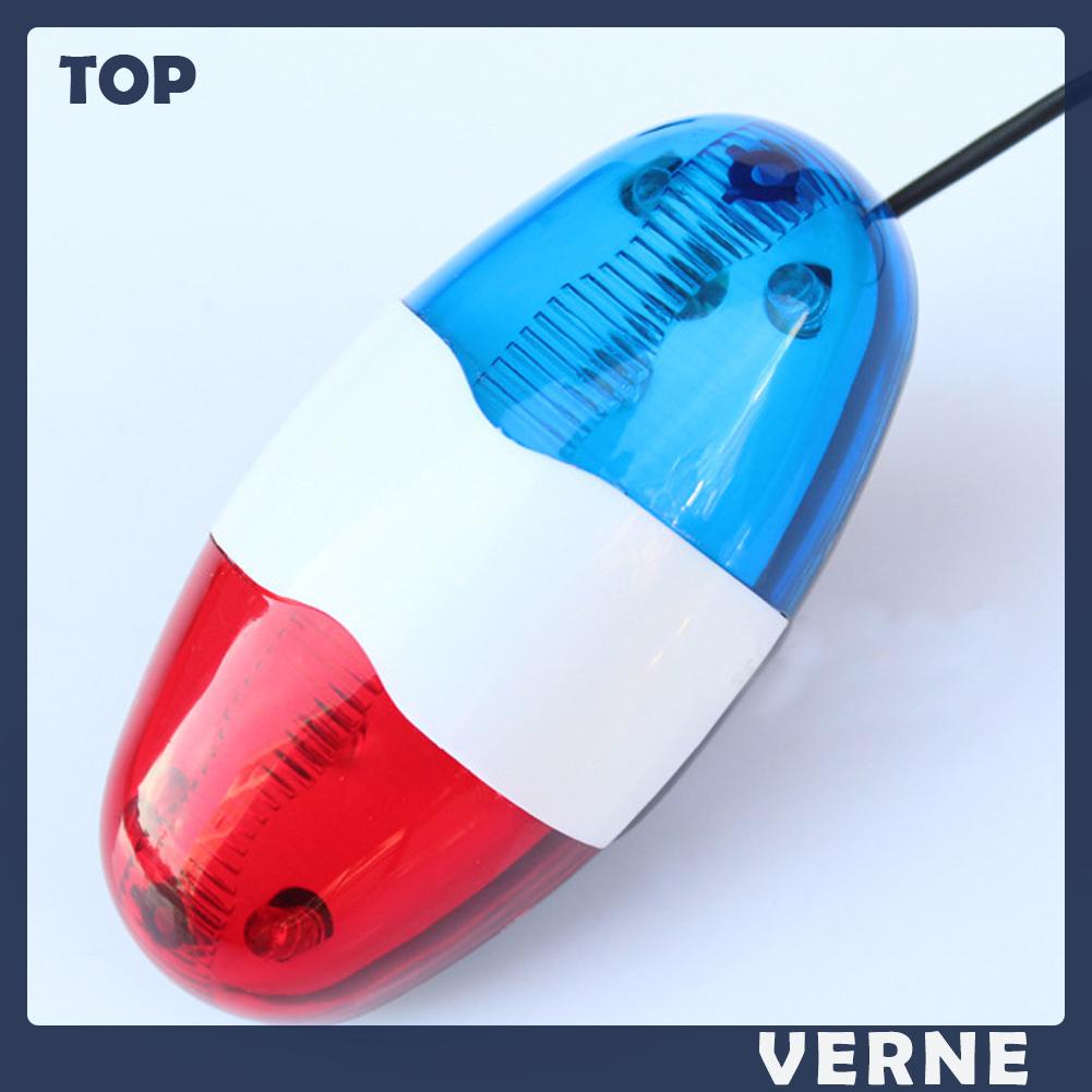 Còi Cảnh Sát Điện Tử Cảnh Sát 6 Bóng LED Gắn Phía Trước Xe Đạp