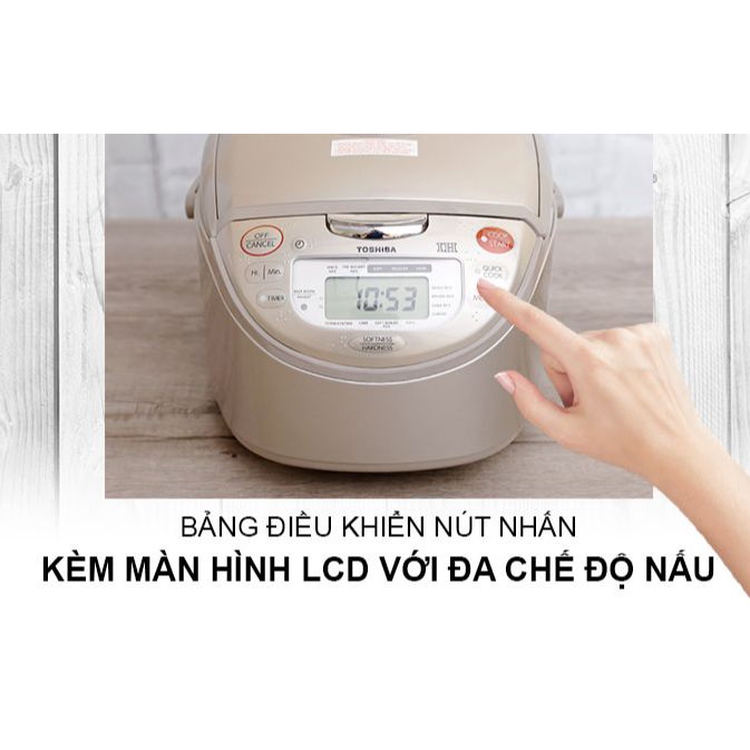 Nồi cơm điện cao tần Toshiba 1.8 lít RC-18RH(CG)VN Mới 100% Chính Hãng -SX THAILAN-Công suất:1250 W -BẢO HÀNH 12 THÁNG