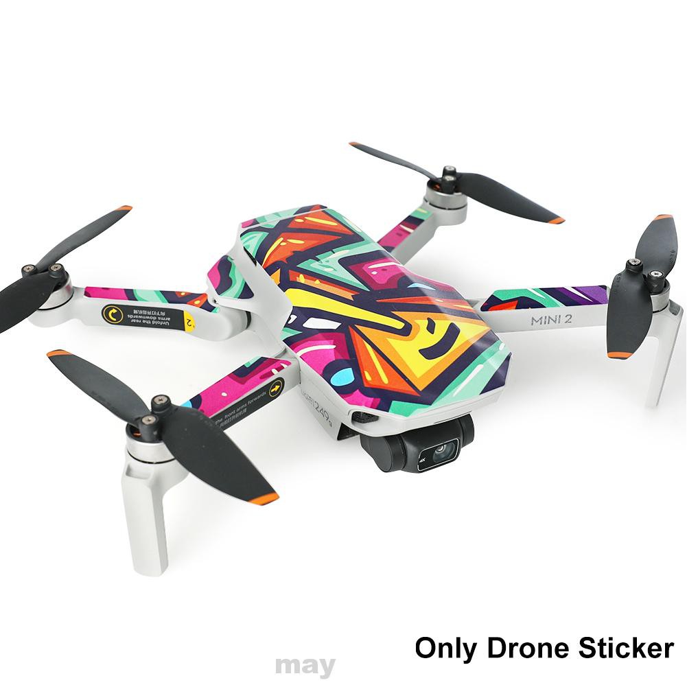Drone Sticker Removable Protective DIY Body Anti Scratch Remote Controller Graffiti Style For DJI Mavic Mini 2