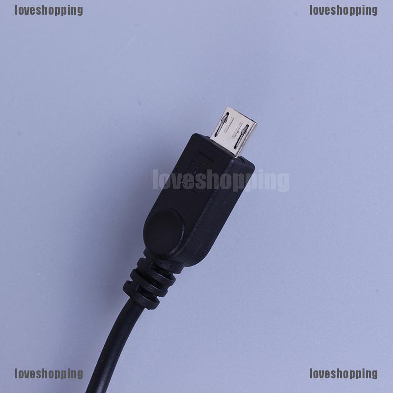 LOVE Dây cáp sạc Micro USB 2.0 1 đầu cái sang 2 đầu đực