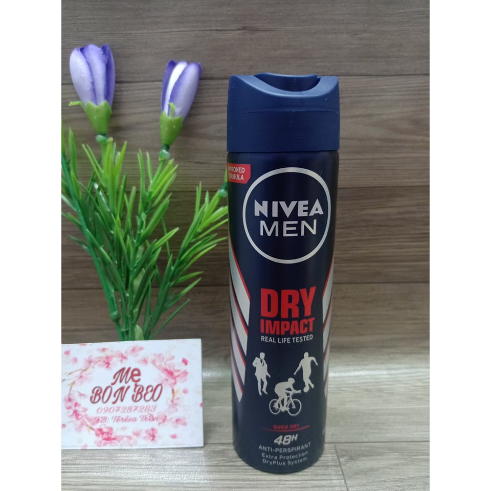 Xịt khử mùi Nivea Men 150ML