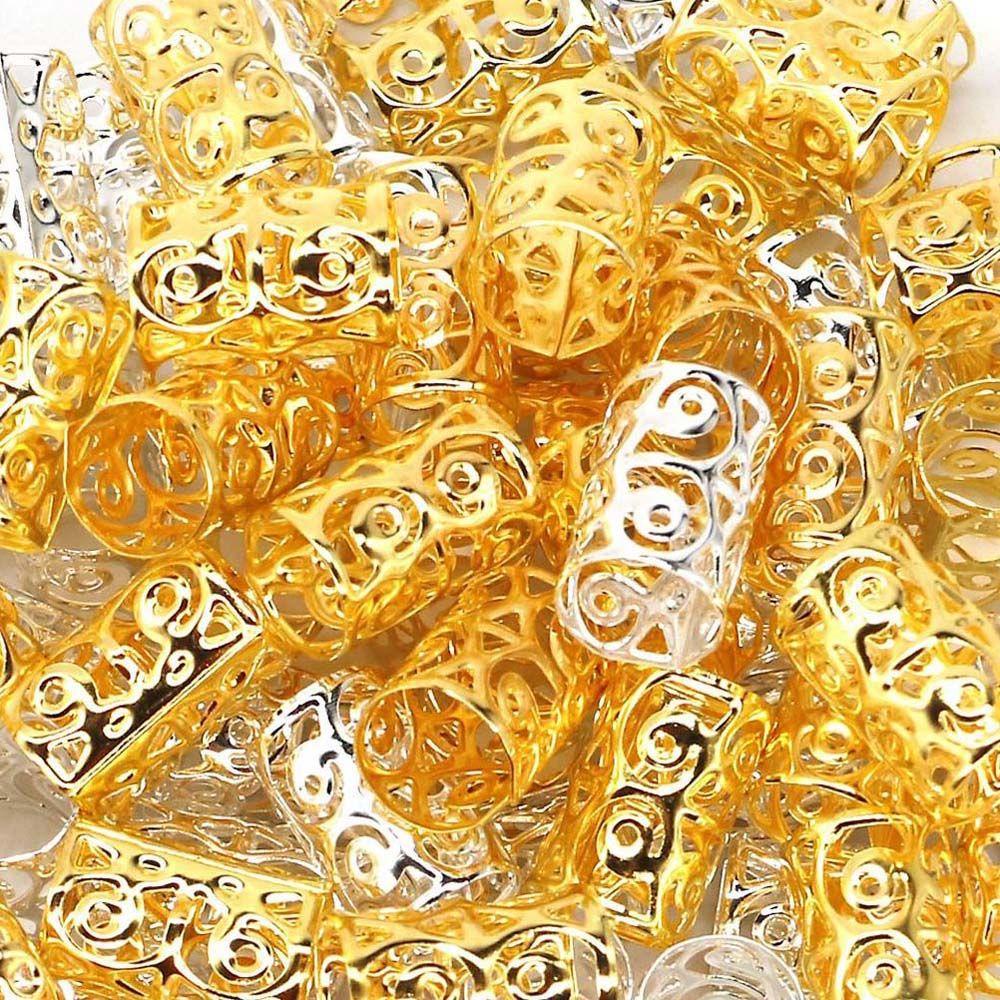 Hạt Cườm Dreadlock MXGOODS|Kẹp Tóc Giả Bằng Kim Loại Có Thể Điều Chỉnh Phong Cách Châu Phi