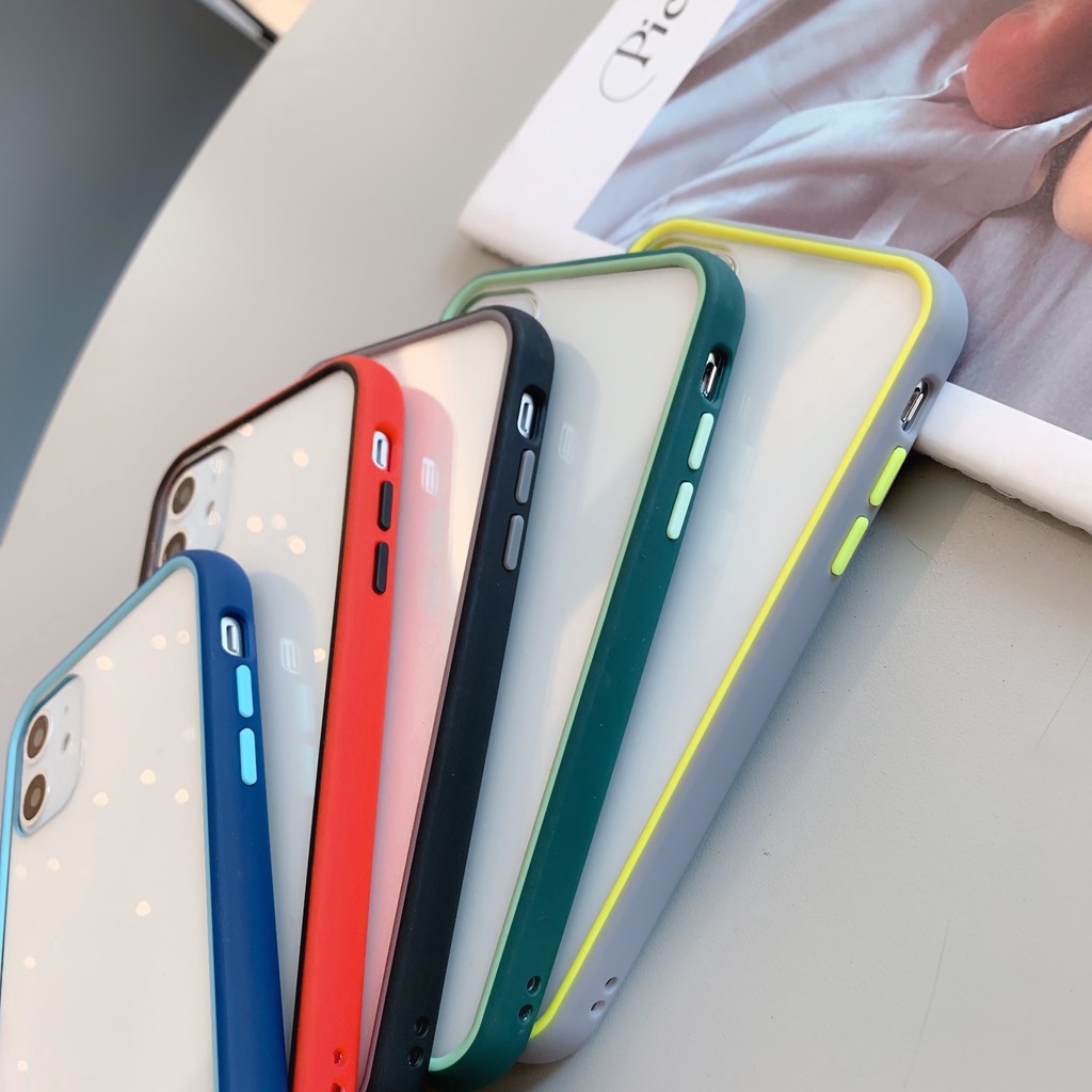 Ốp điện thoại mềm màu trơn thích hợp cho Iphone 11 Pro Max/ 6/ 6s/ 7/ 8plus/ X/ Xs Max/ Xr