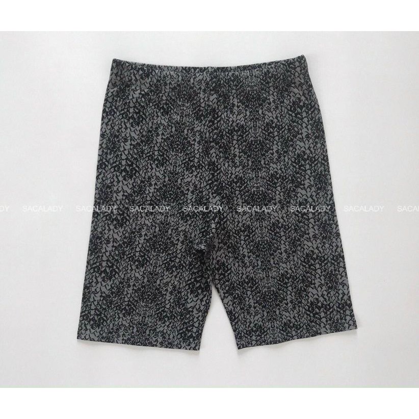 Quần Biker F21 Họa Tiết Đen Xám - 3165