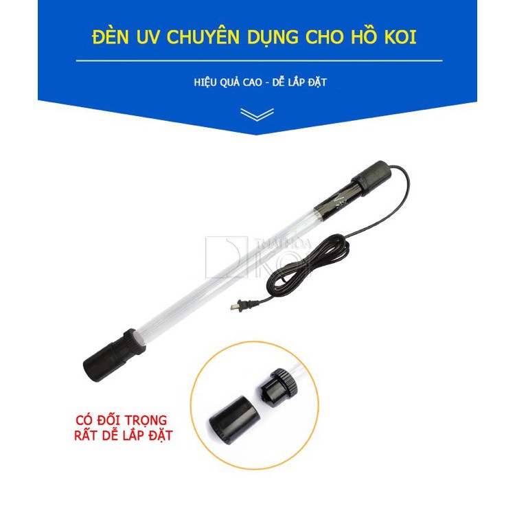 ĐÈN UV DIỆT RÊU-TẢO HỒ KOI BAOYU 10W