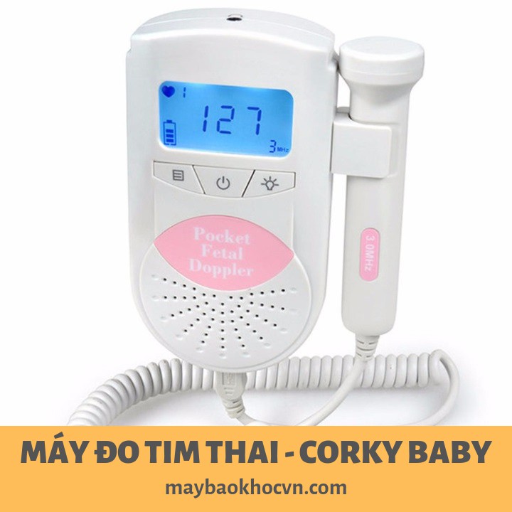 Máy siêu âm nghe tim thai nhi Corky baby siêu nhạy