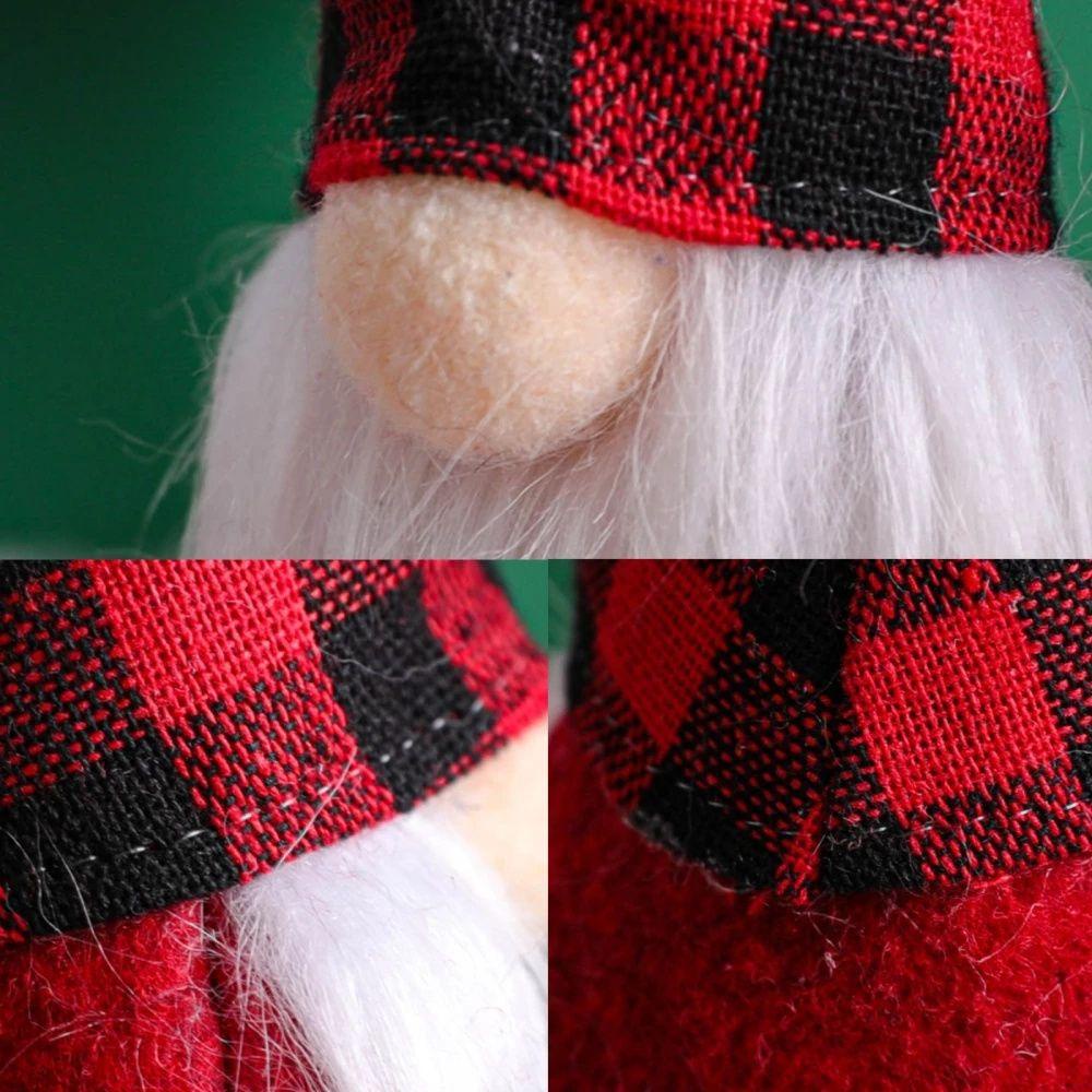 CONOPERY Bộ 3 Phụ Kiện Trang Trí Cây Thông Giáng Sinh Bằng Vải