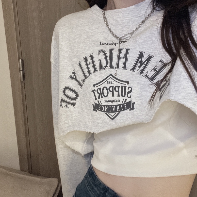 Áo lửng ZHELIHANGFEI tay dài thời trang quyến rũ dành cho nữ