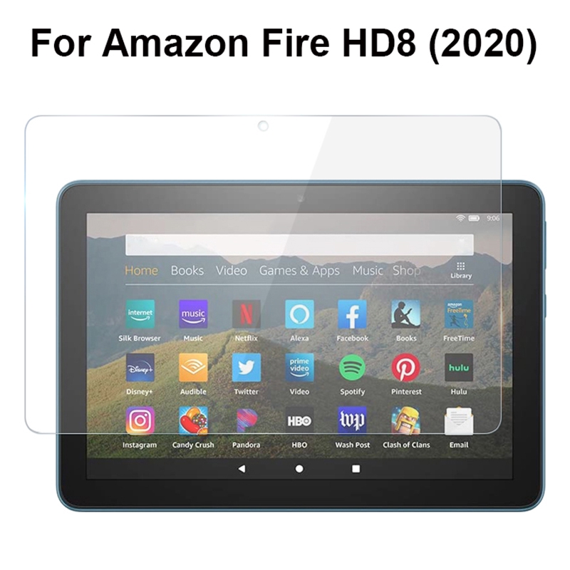 Miếng dán kính cường lực bảo vệ màn hình cho Amazon Fire HD8 2020 HD 8 Plus HD8 Kids Edition