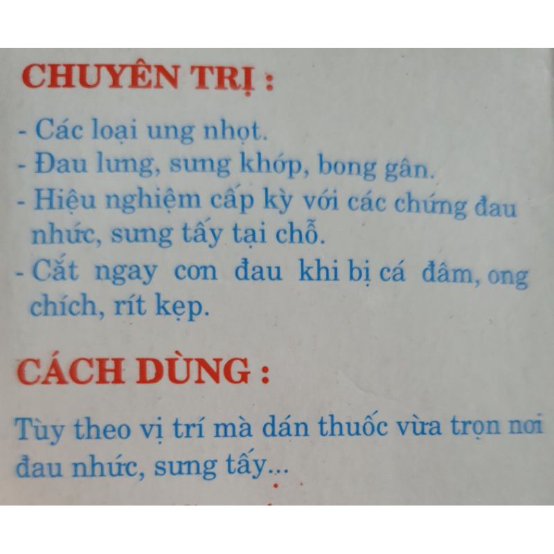 MIẾNG DÁN MỤN NHỌT 10 Miếng