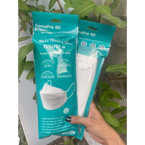 50 cái Khẩu trang 4d Famapro Nam Anh..