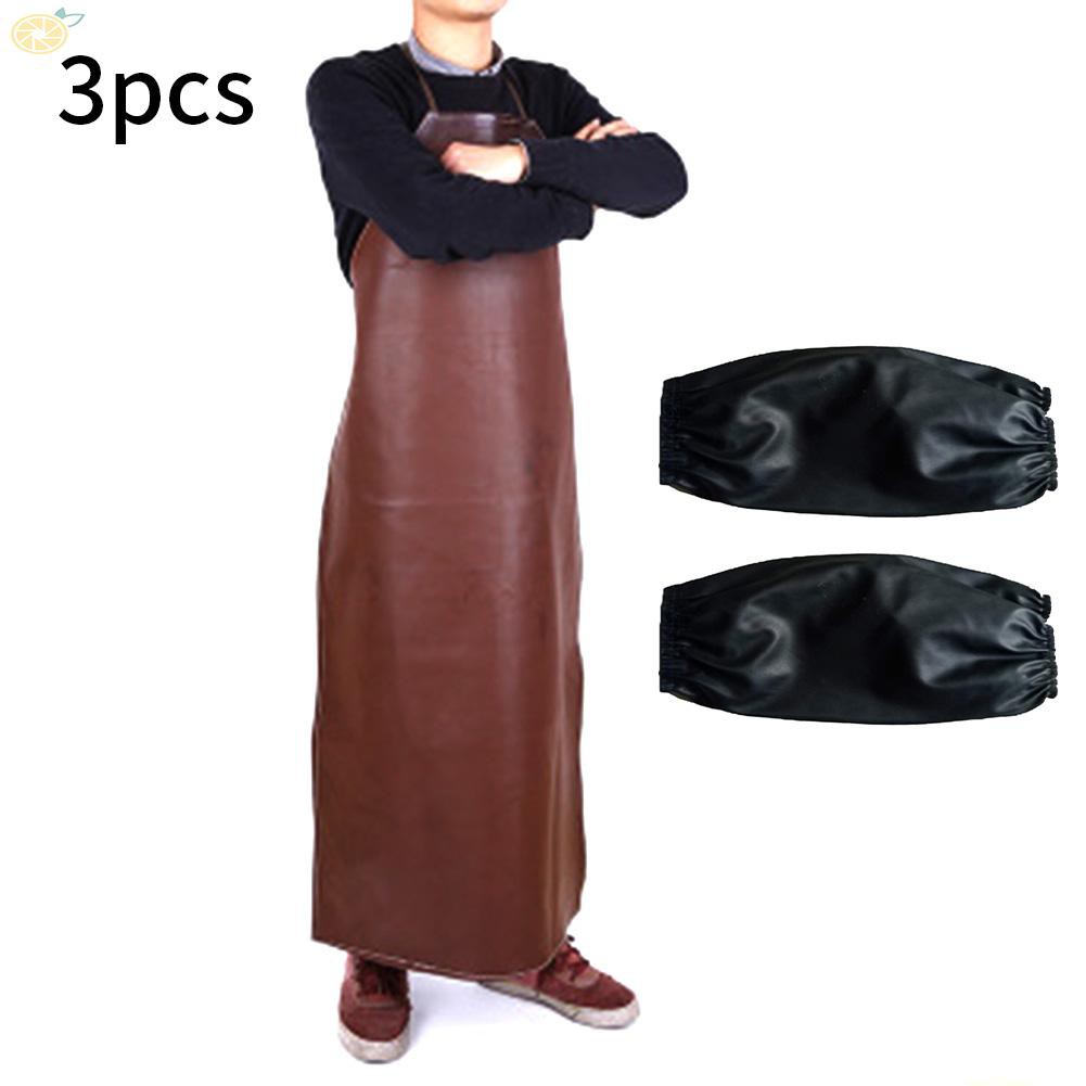 Tạp Dề Kèm 2 Tay Áo Chống Thấm Nước Cho Thợ Hàn