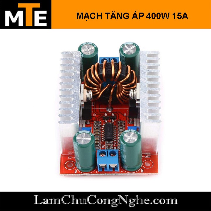 Mạch tăng áp 400W 15A DC-DC 8.5-50V lên 12-60V