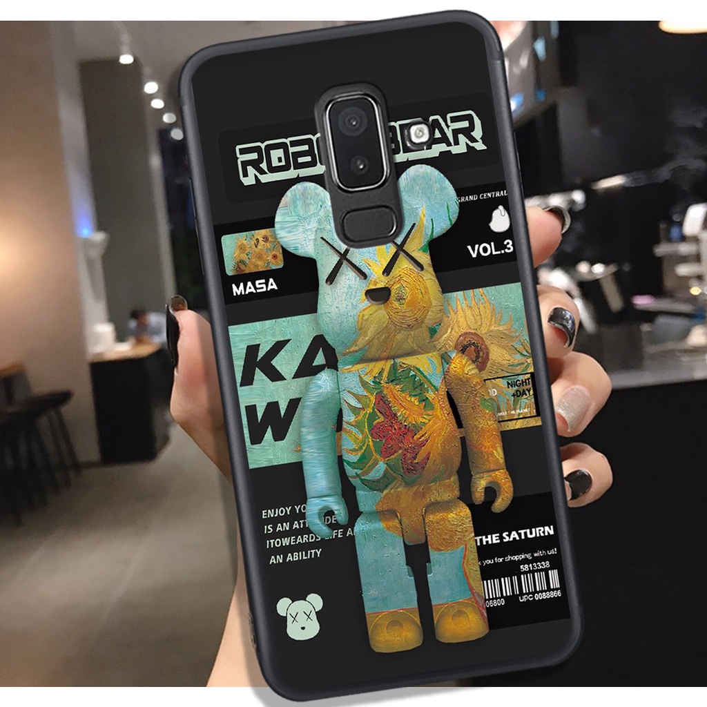 Ốp Lưng Samsung A6 Plus - Samsung A8 Plus - Samsung J6 Plus - Samsung J8 , In Hình BearBrick cực Đẹp.