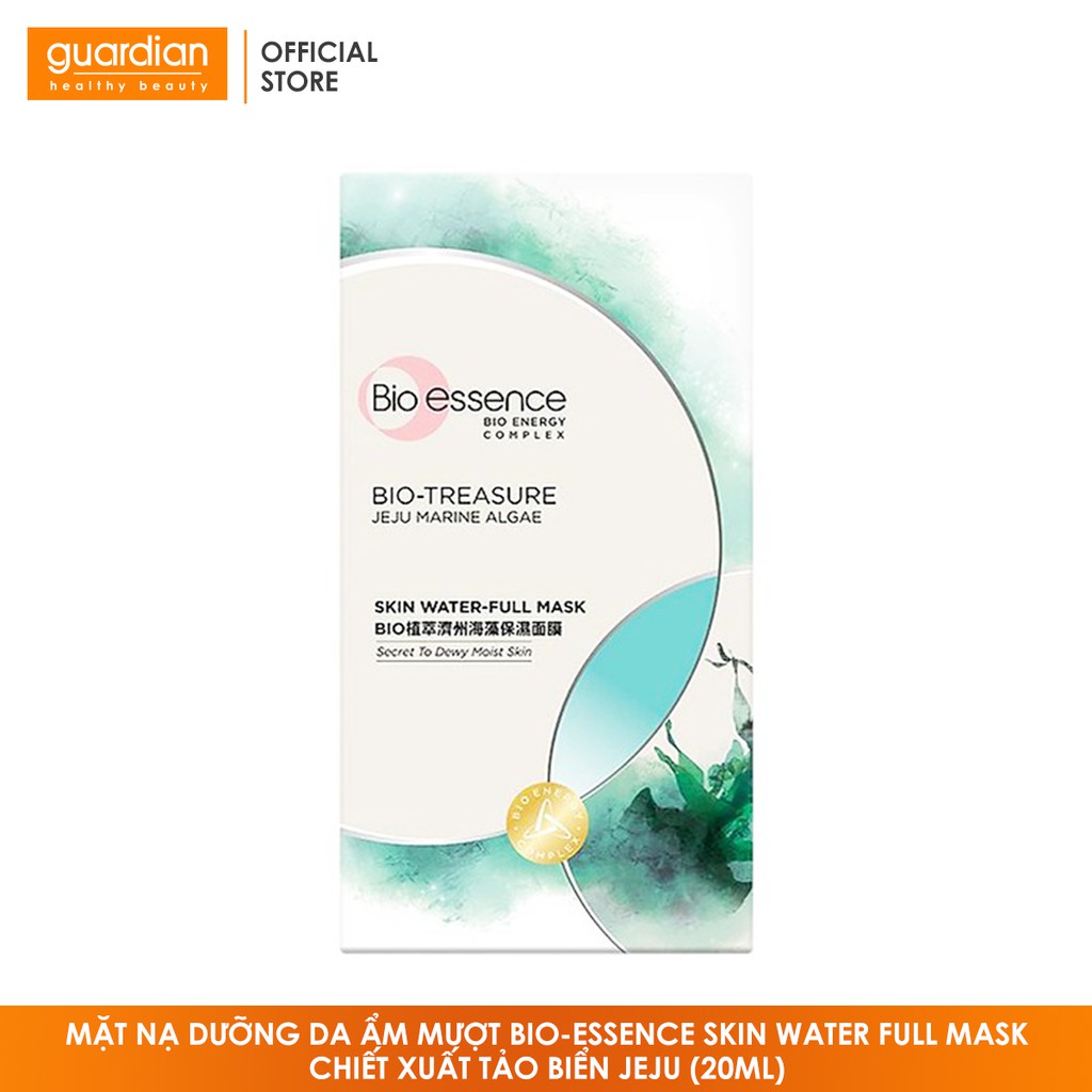 Mặt nạ dưỡng da ẩm mượt Bio-Essence Skin Water Full Mask chiết xuất tảo biển Jeju (20ml)