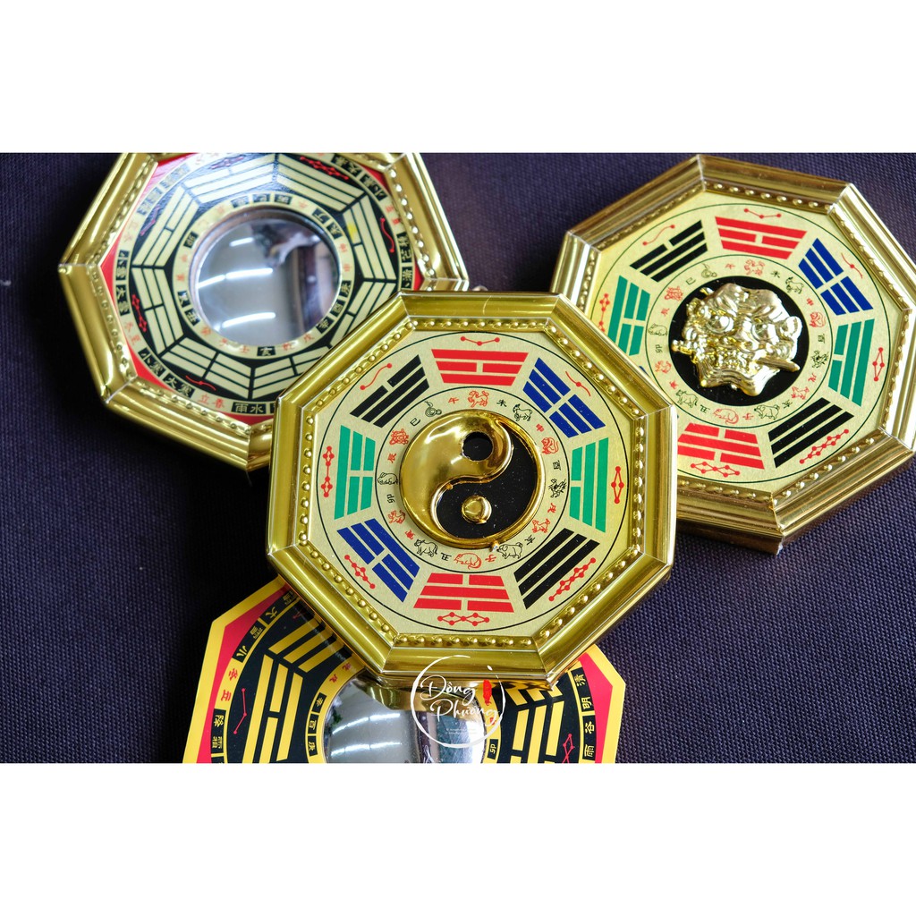 Bát Quái Ông Hổ Phong Thuỷ - Bát Quái Âm Dương - Gương Phản Chiếu treo trước cửa gia đình