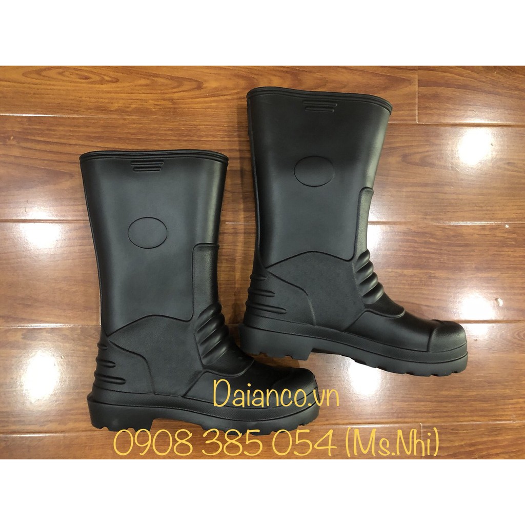 Ủng xốp siêu nhẹ siêu bền, thuận tiện đi mưa màu đen VAC E014