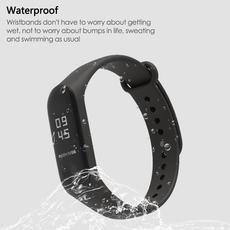 Dây Đeo Cao Su Thay Thế Cho Xiaomi Miband 3 4